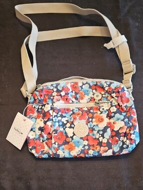 Kipling Floral Crossbody Bag in Multicolor